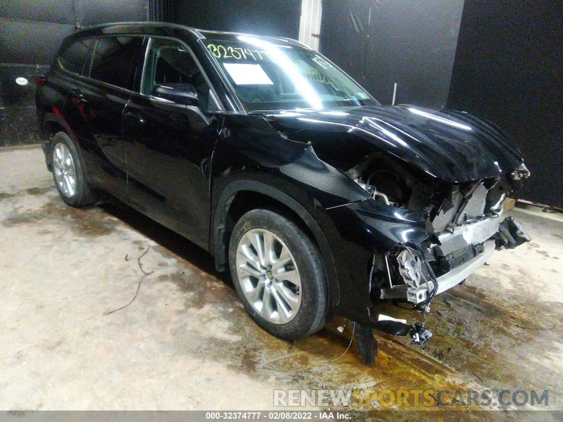 1 Photograph of a damaged car 5TDDZRBH7MS541760 TOYOTA HIGHLANDER 2021