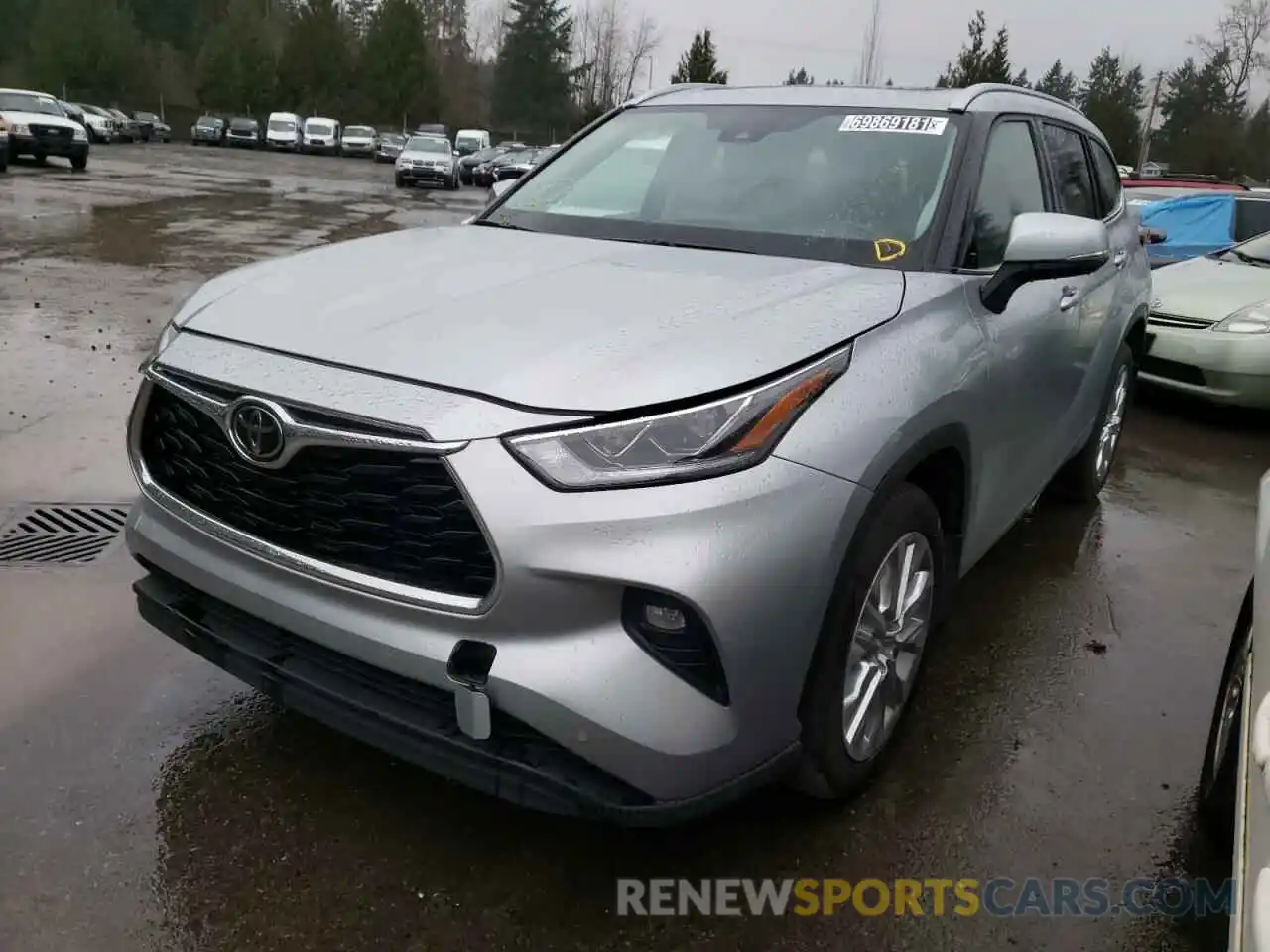 2 Photograph of a damaged car 5TDDZRBH8MS066927 TOYOTA HIGHLANDER 2021