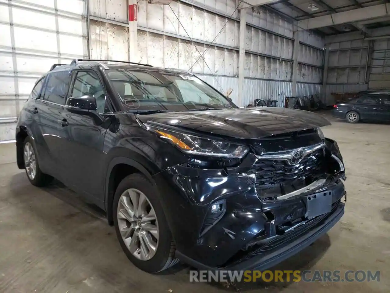 1 Photograph of a damaged car 5TDDZRBH8MS138581 TOYOTA HIGHLANDER 2021