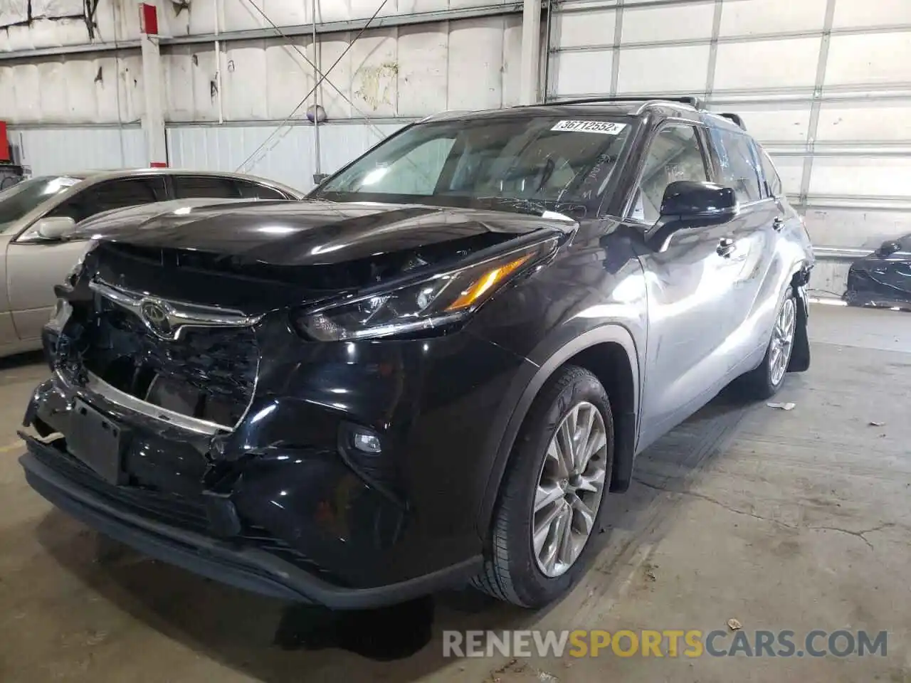 2 Photograph of a damaged car 5TDDZRBH8MS138581 TOYOTA HIGHLANDER 2021