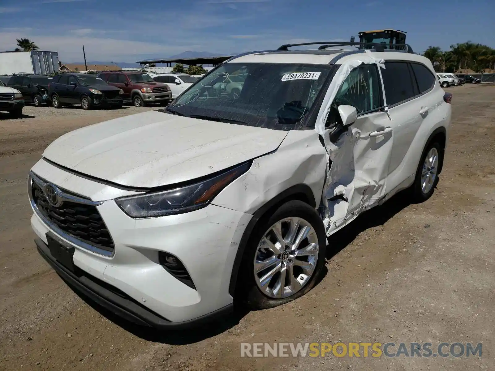 2 Photograph of a damaged car 5TDDZRBHXMS531255 TOYOTA HIGHLANDER 2021