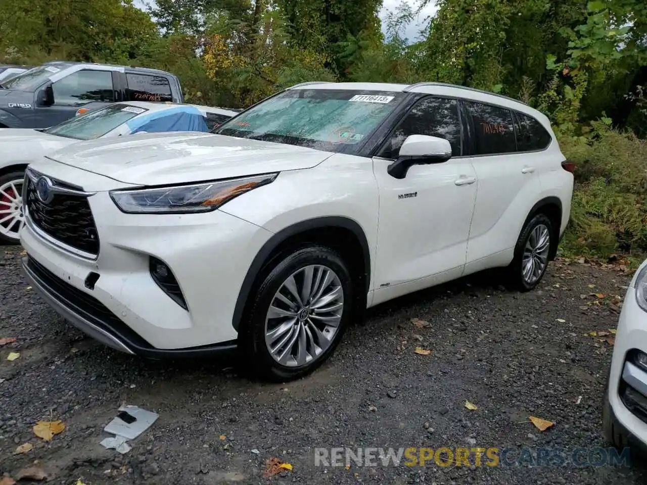 1 Photograph of a damaged car 5TDEBRCH0MS031175 TOYOTA HIGHLANDER 2021