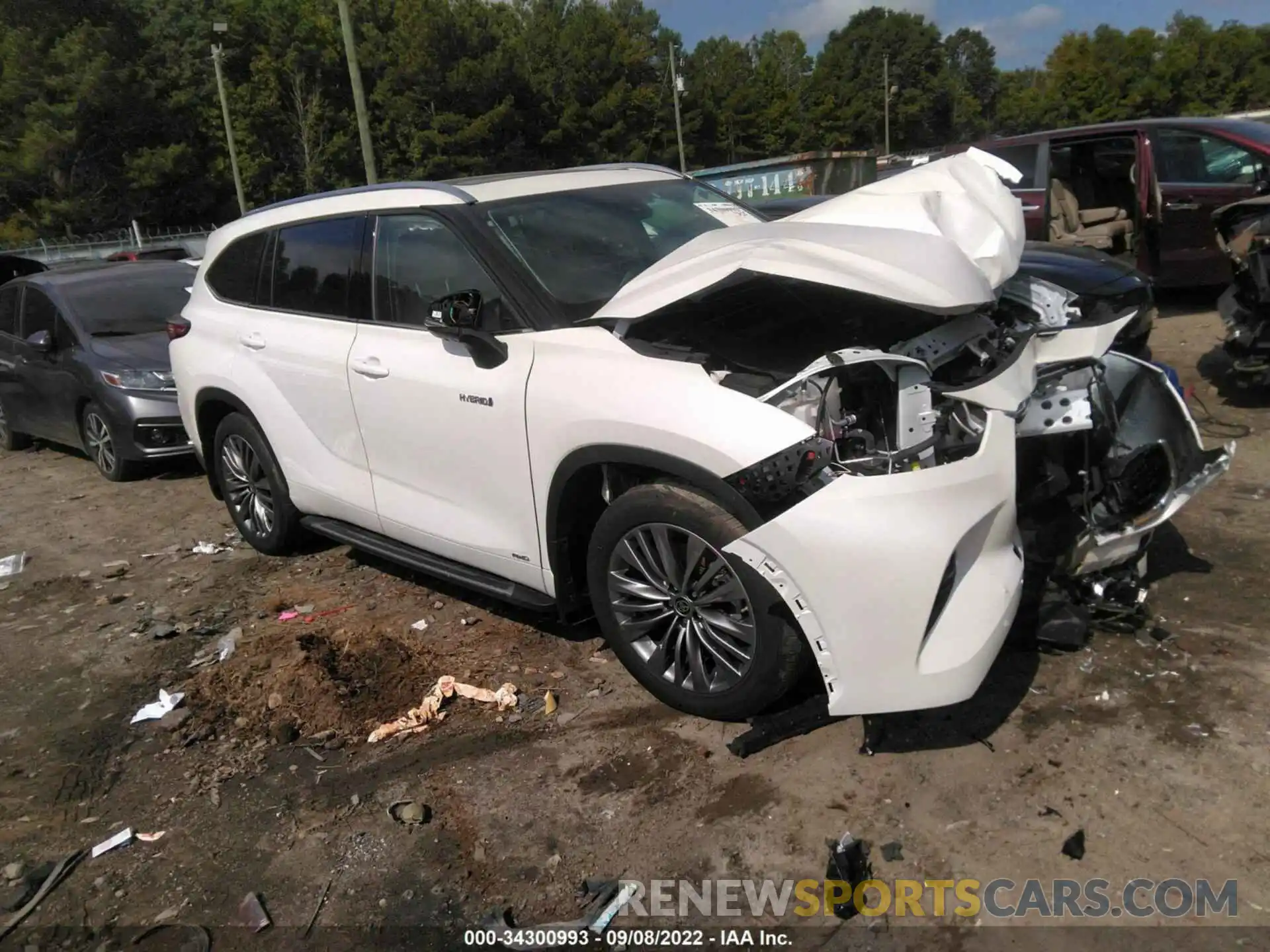 1 Photograph of a damaged car 5TDEBRCH0MS048140 TOYOTA HIGHLANDER 2021