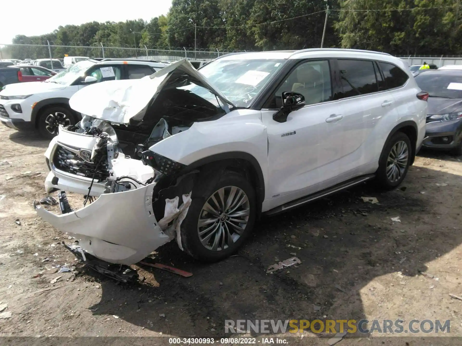 2 Photograph of a damaged car 5TDEBRCH0MS048140 TOYOTA HIGHLANDER 2021