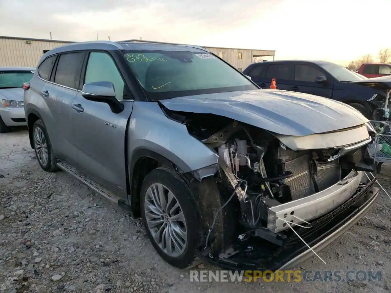 1 Photograph of a damaged car 5TDEBRCH0MS053046 TOYOTA HIGHLANDER 2021