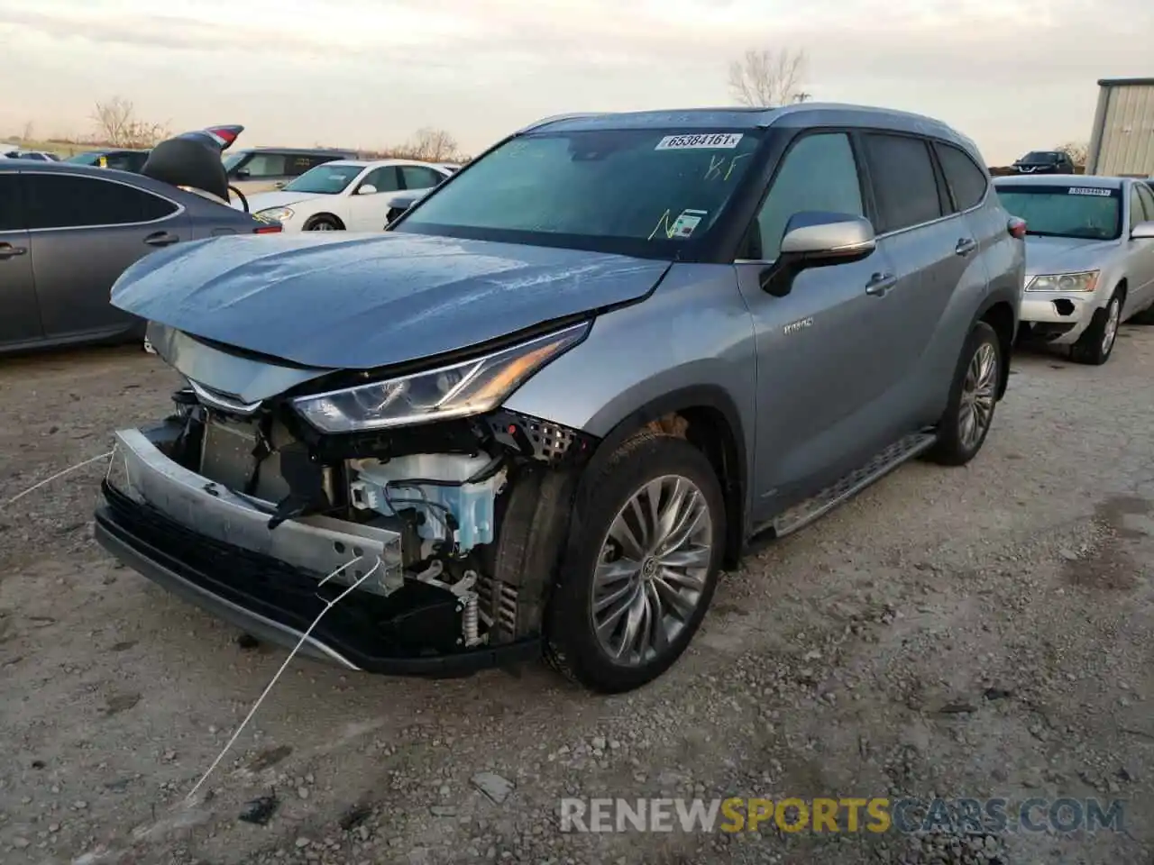 2 Photograph of a damaged car 5TDEBRCH0MS053046 TOYOTA HIGHLANDER 2021