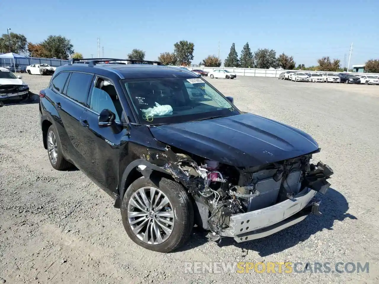 1 Photograph of a damaged car 5TDEBRCH0MS065570 TOYOTA HIGHLANDER 2021