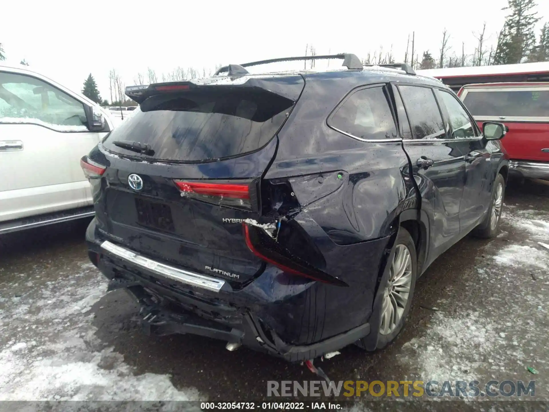 4 Фотография поврежденного автомобиля 5TDEBRCH0MS065908 TOYOTA HIGHLANDER 2021