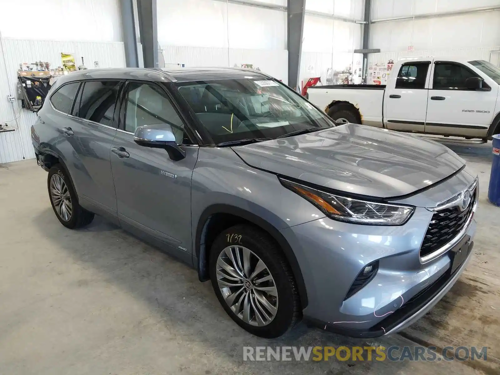 1 Photograph of a damaged car 5TDEBRCH1MS027393 TOYOTA HIGHLANDER 2021