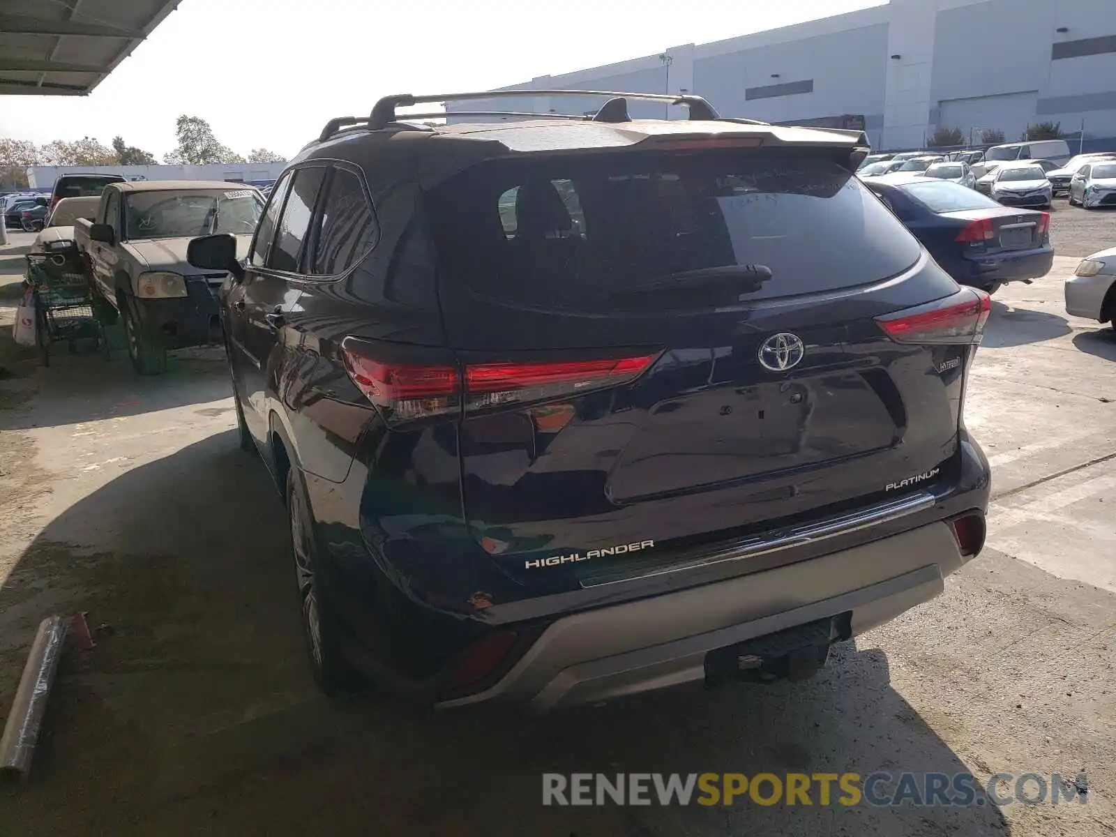 3 Photograph of a damaged car 5TDEBRCH1MS034585 TOYOTA HIGHLANDER 2021