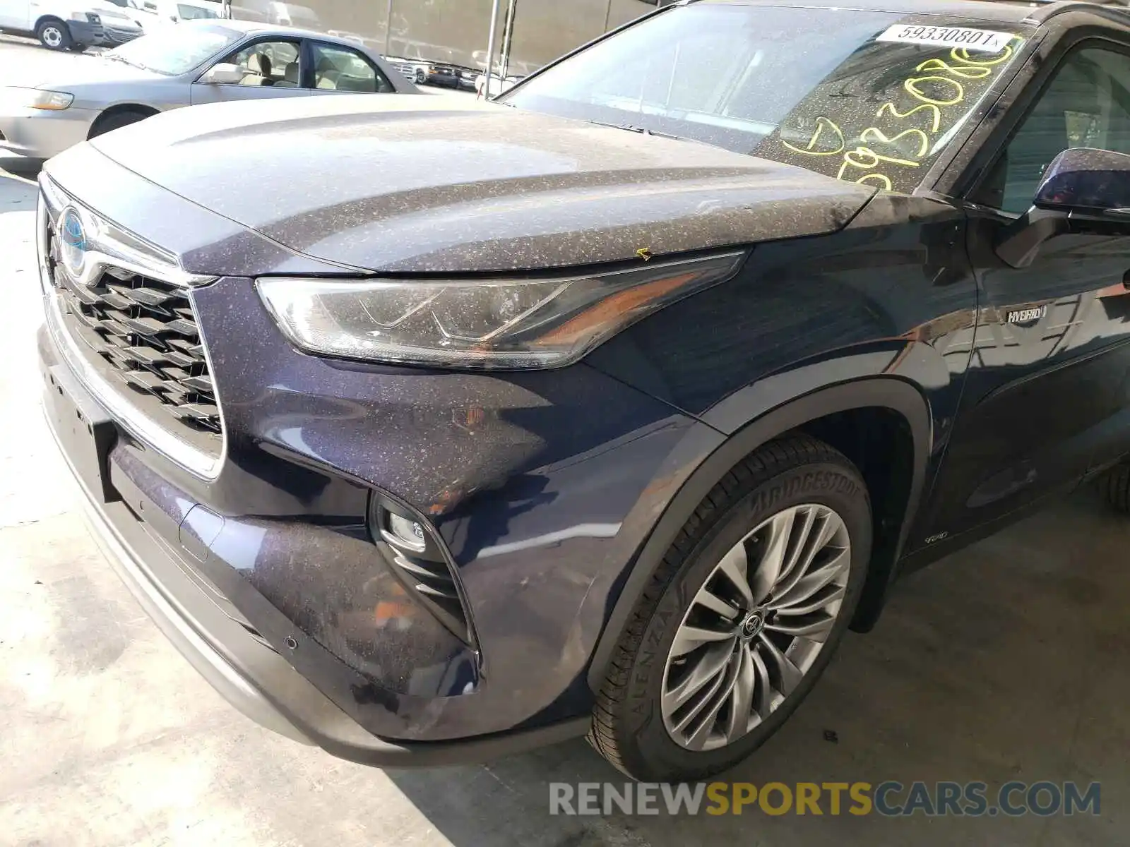 9 Photograph of a damaged car 5TDEBRCH1MS034585 TOYOTA HIGHLANDER 2021