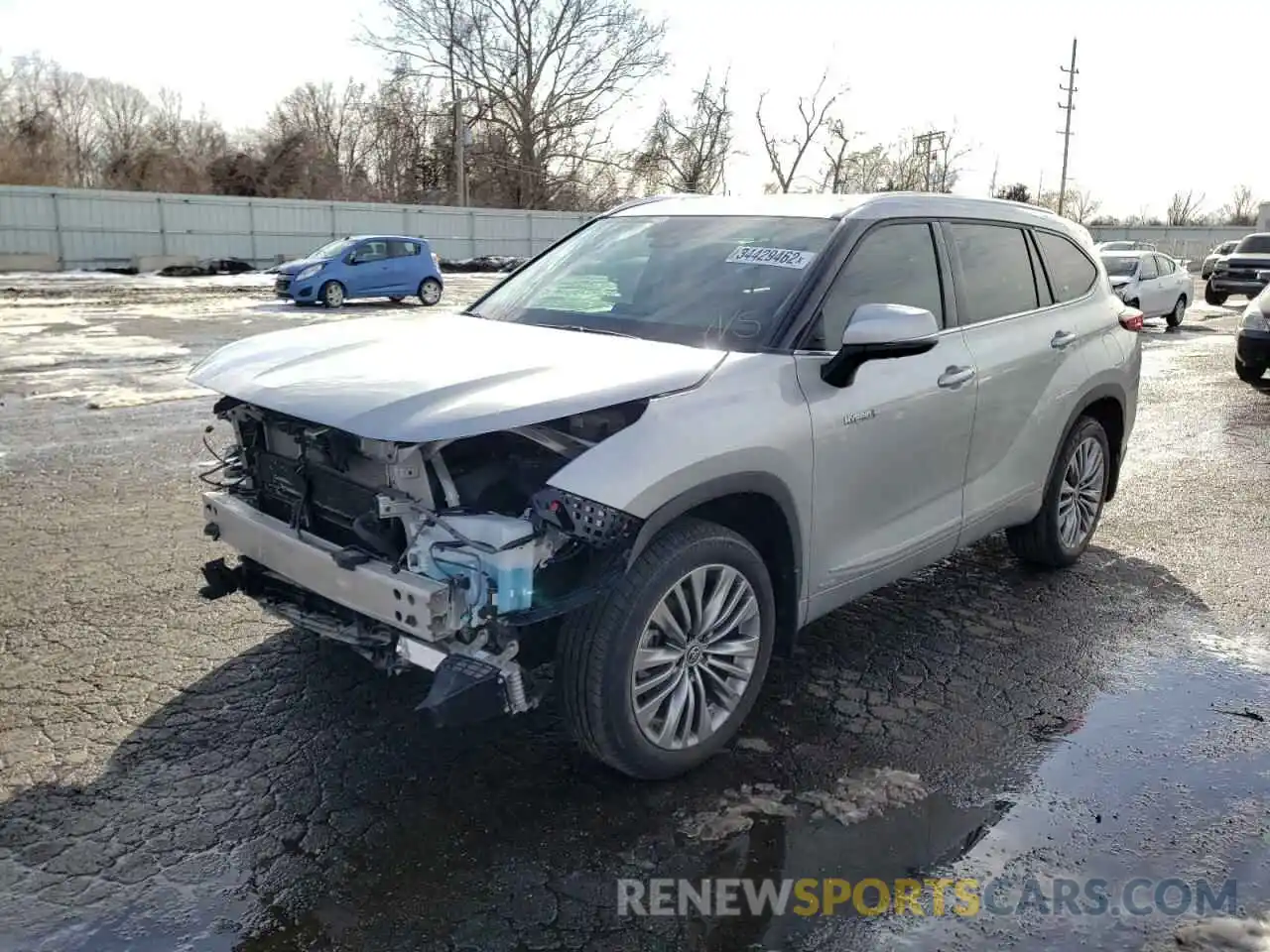 2 Фотография поврежденного автомобиля 5TDEBRCH2MS020579 TOYOTA HIGHLANDER 2021