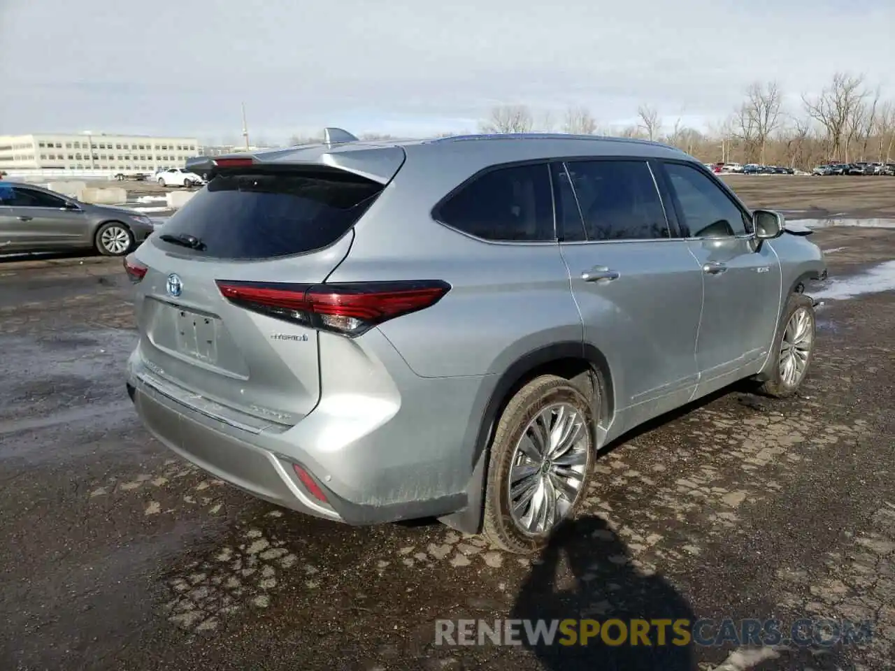 4 Фотография поврежденного автомобиля 5TDEBRCH2MS020579 TOYOTA HIGHLANDER 2021