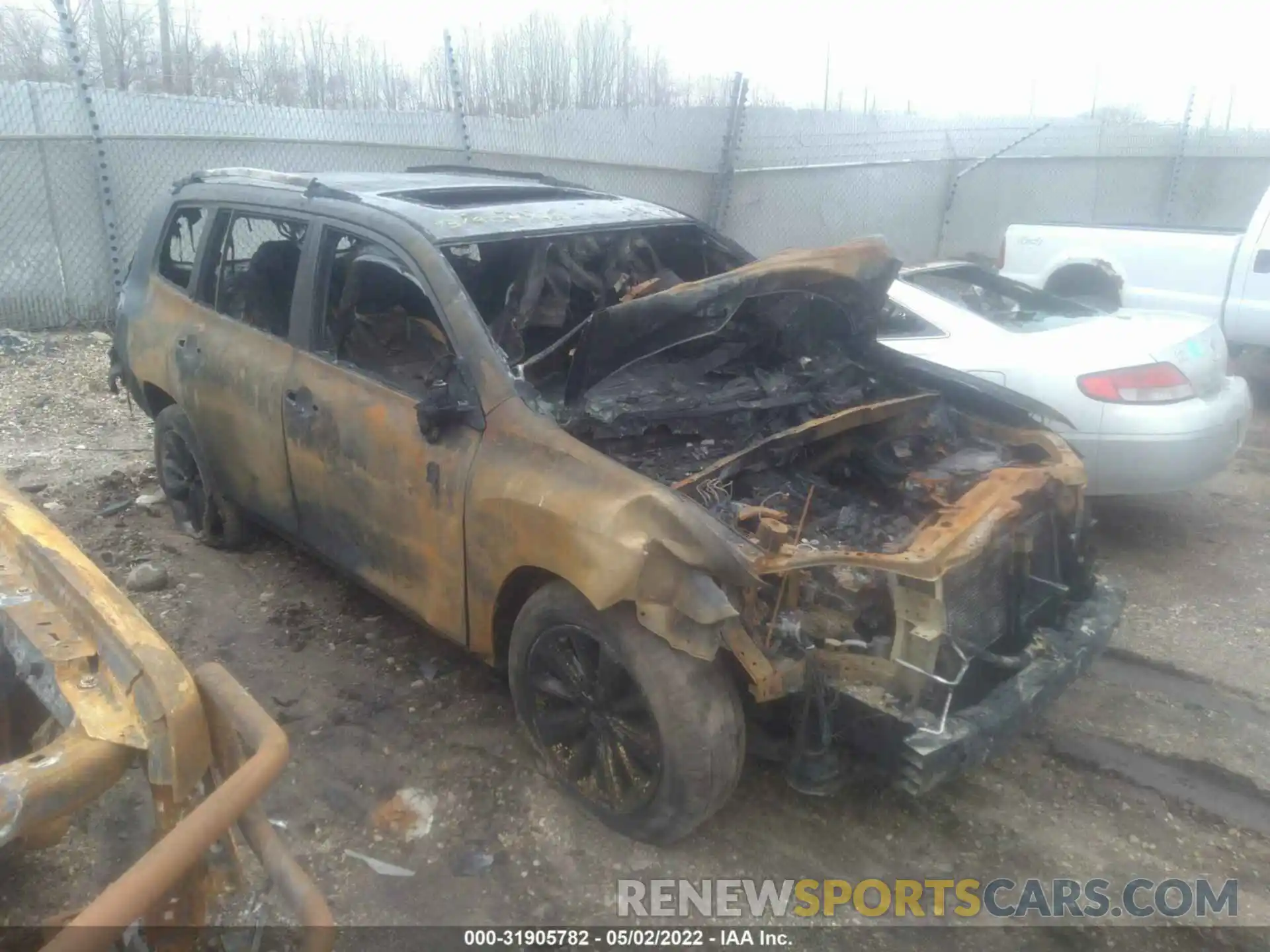 1 Photograph of a damaged car 5TDEBRCH2MS024521 TOYOTA HIGHLANDER 2021