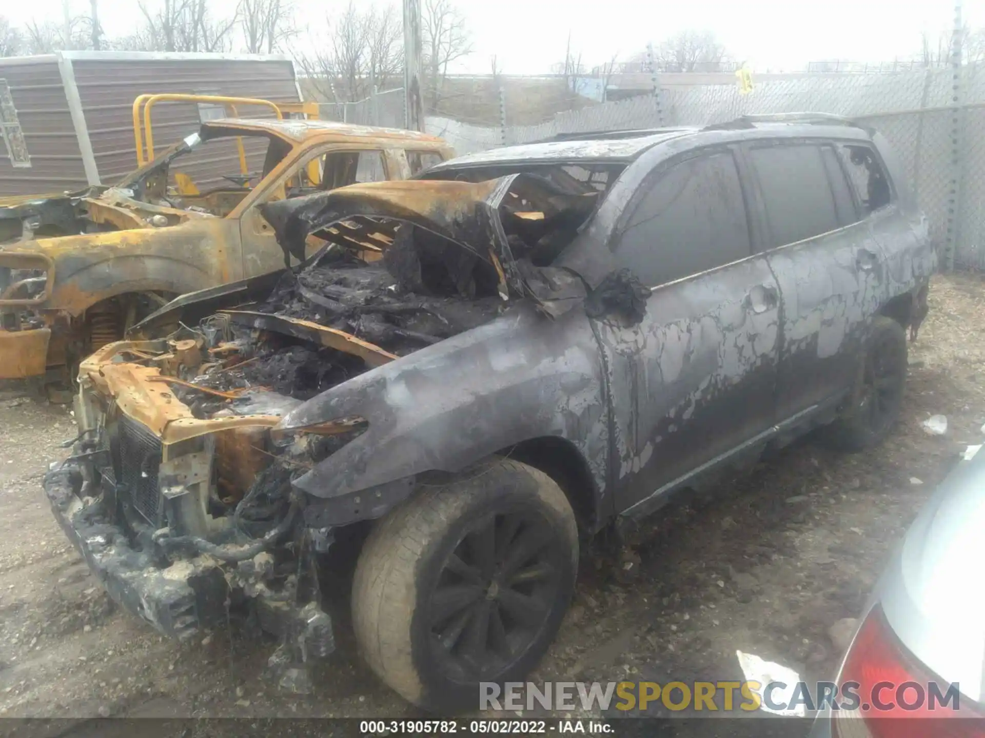 2 Photograph of a damaged car 5TDEBRCH2MS024521 TOYOTA HIGHLANDER 2021