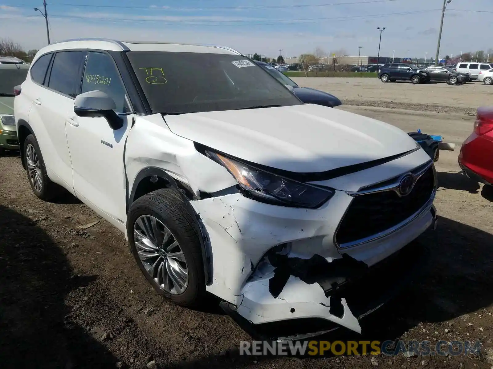 1 Photograph of a damaged car 5TDEBRCH2MS031422 TOYOTA HIGHLANDER 2021