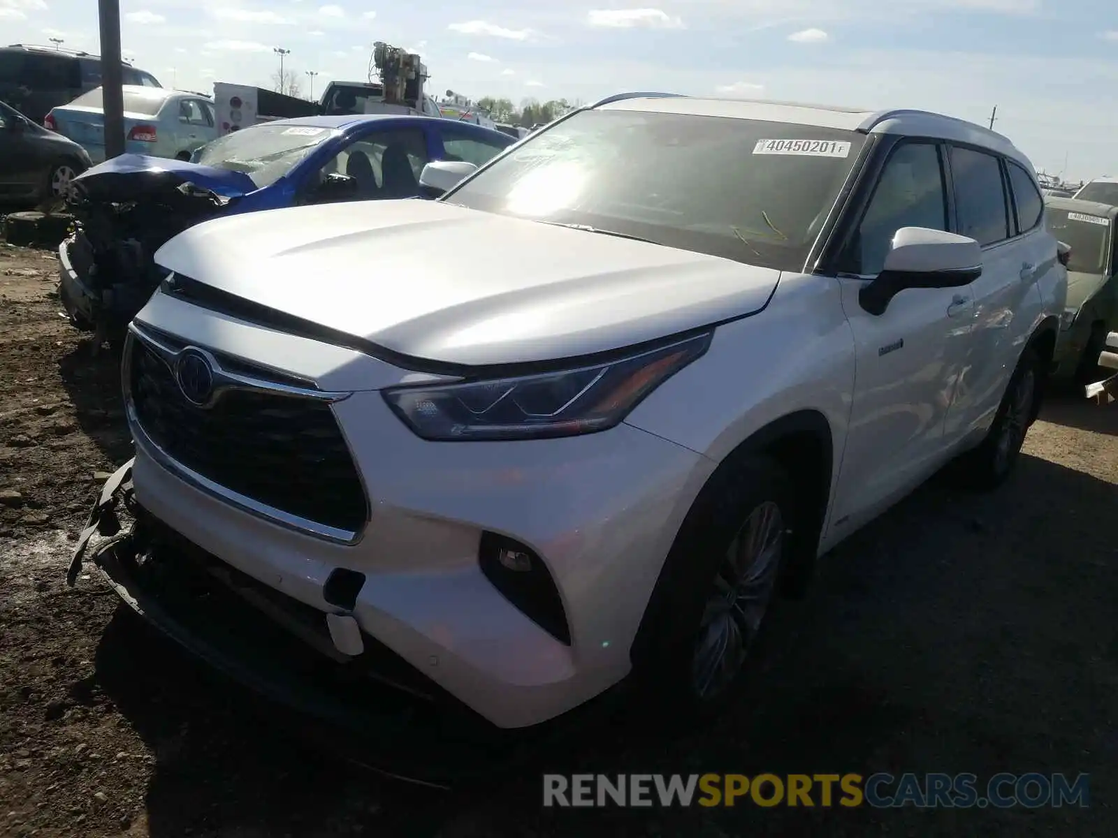 2 Photograph of a damaged car 5TDEBRCH2MS031422 TOYOTA HIGHLANDER 2021