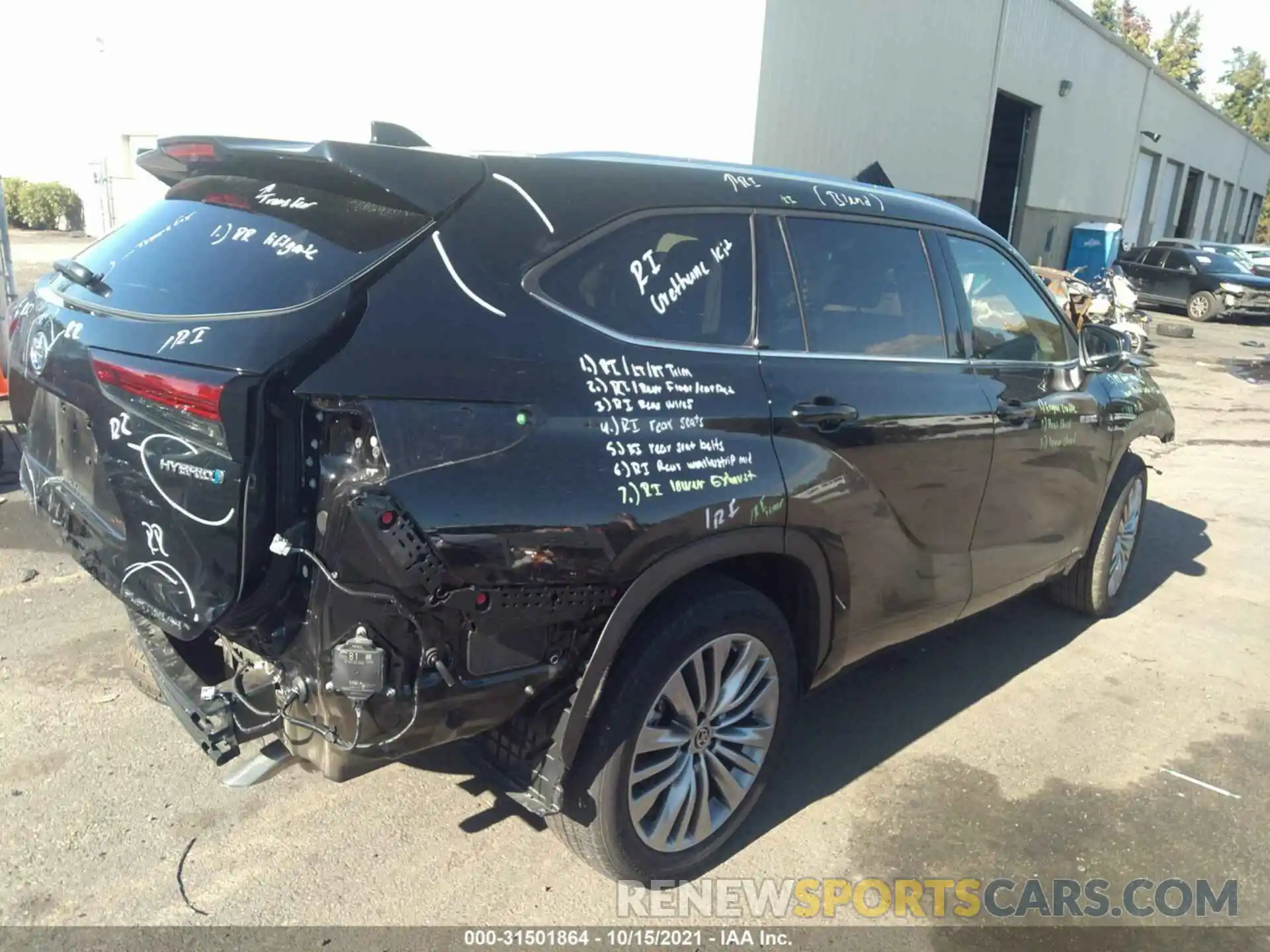 4 Photograph of a damaged car 5TDEBRCH2MS034675 TOYOTA HIGHLANDER 2021