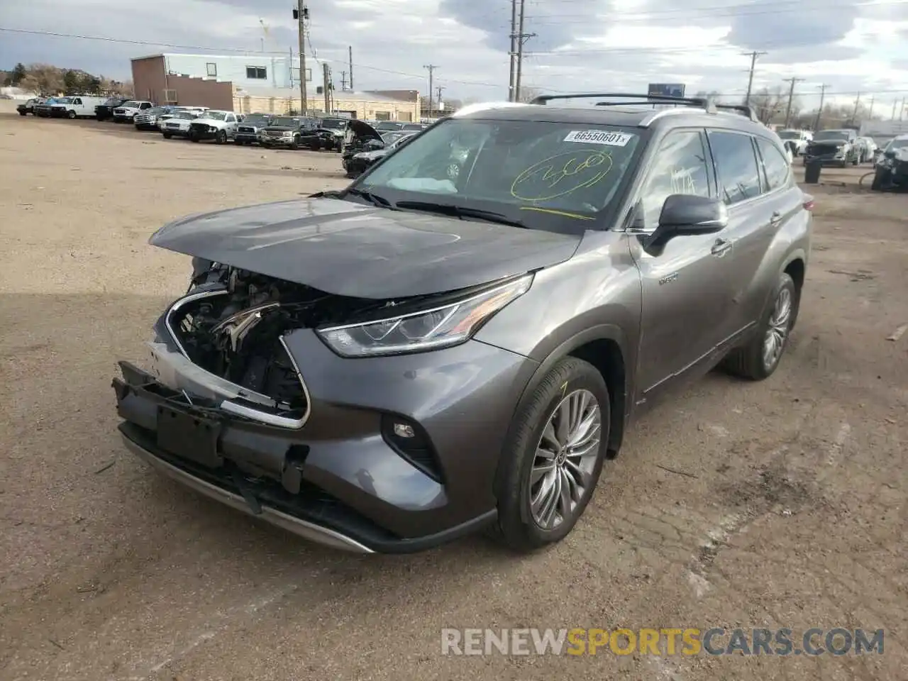 2 Photograph of a damaged car 5TDEBRCH2MS041898 TOYOTA HIGHLANDER 2021