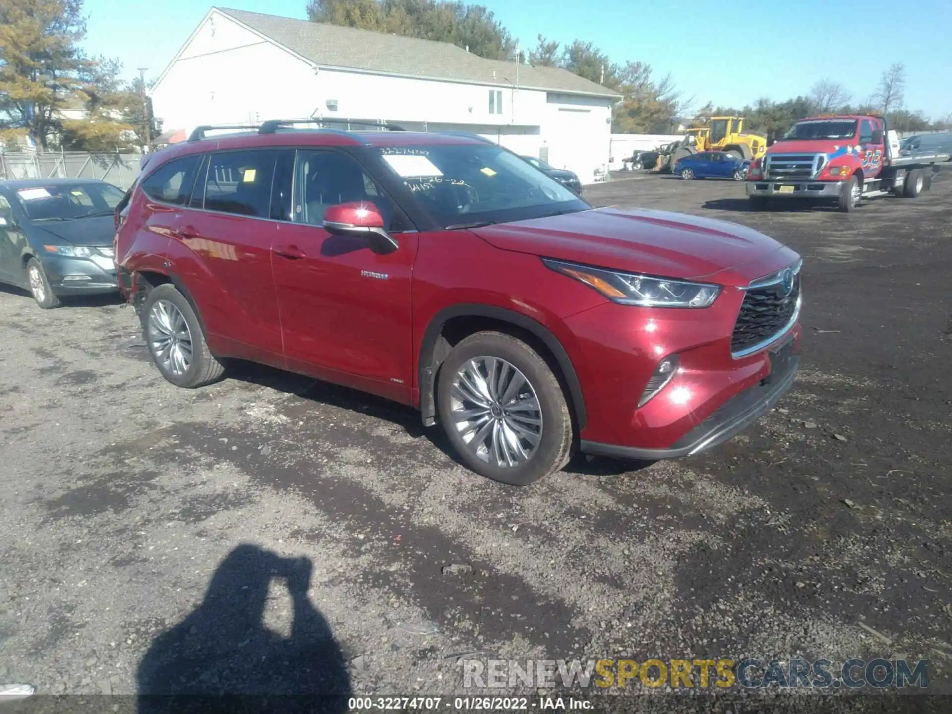 1 Photograph of a damaged car 5TDEBRCH2MS054912 TOYOTA HIGHLANDER 2021