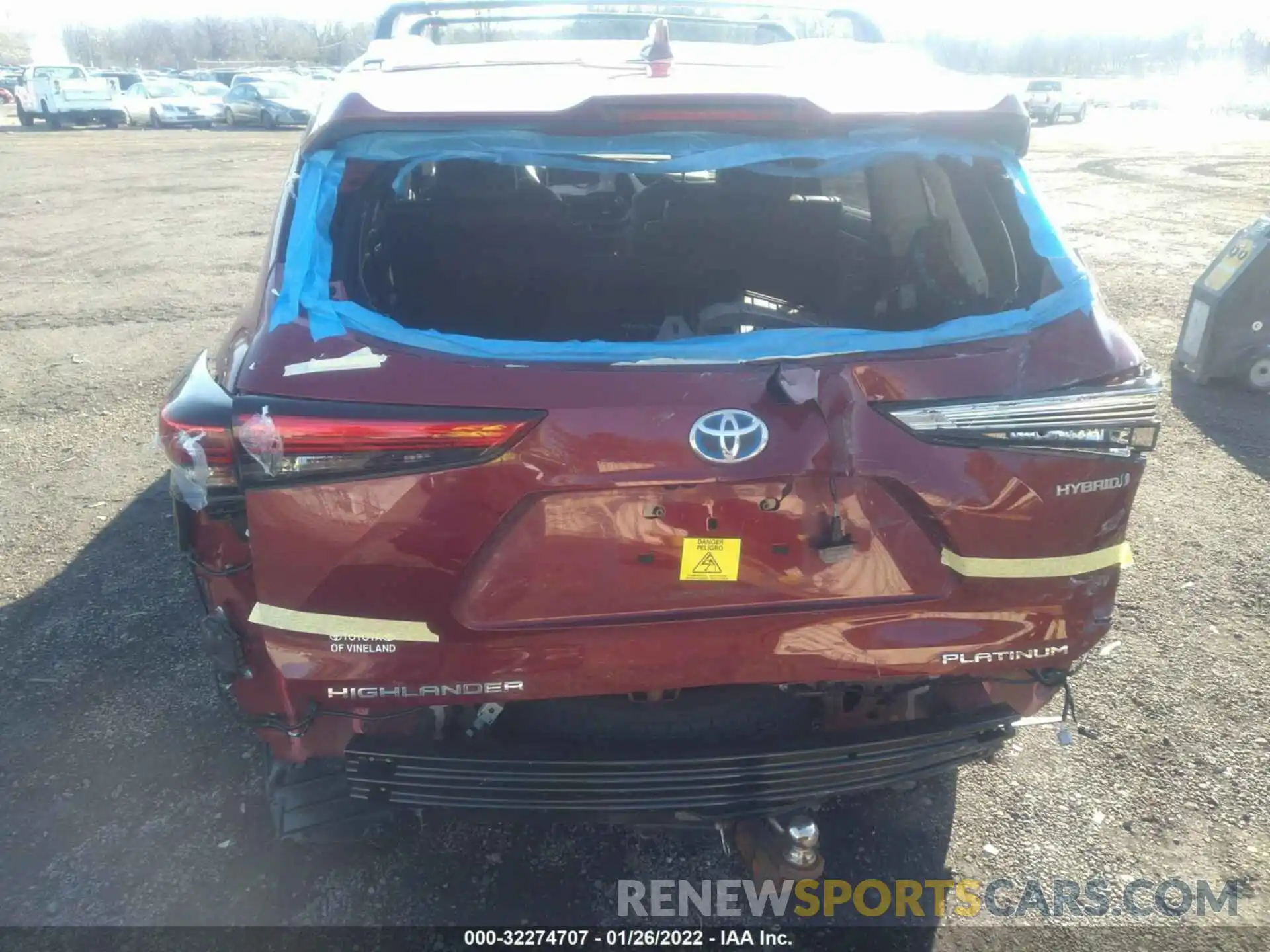 6 Photograph of a damaged car 5TDEBRCH2MS054912 TOYOTA HIGHLANDER 2021