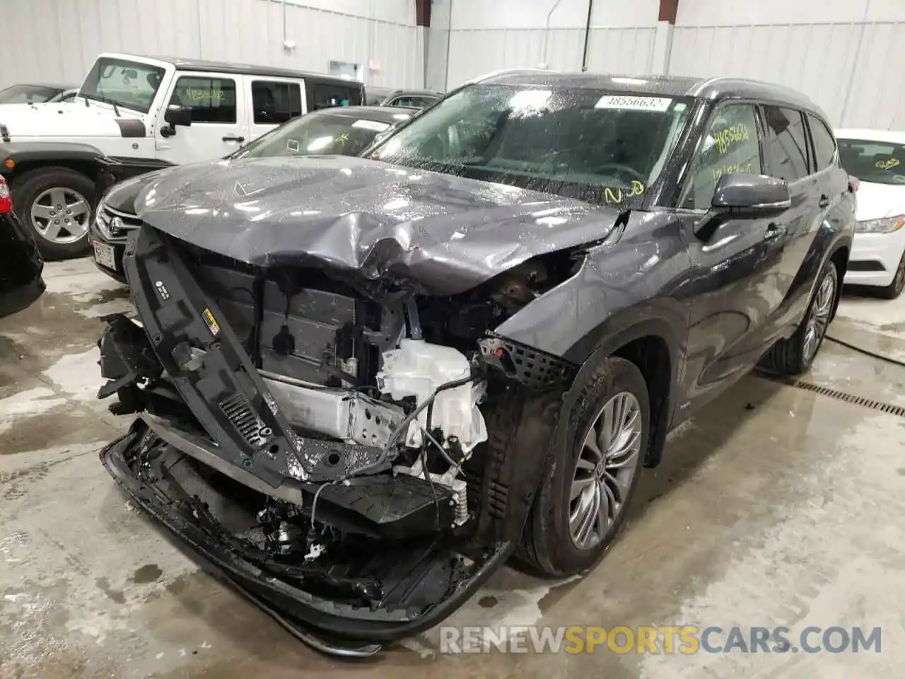 2 Photograph of a damaged car 5TDEBRCH2MS063450 TOYOTA HIGHLANDER 2021