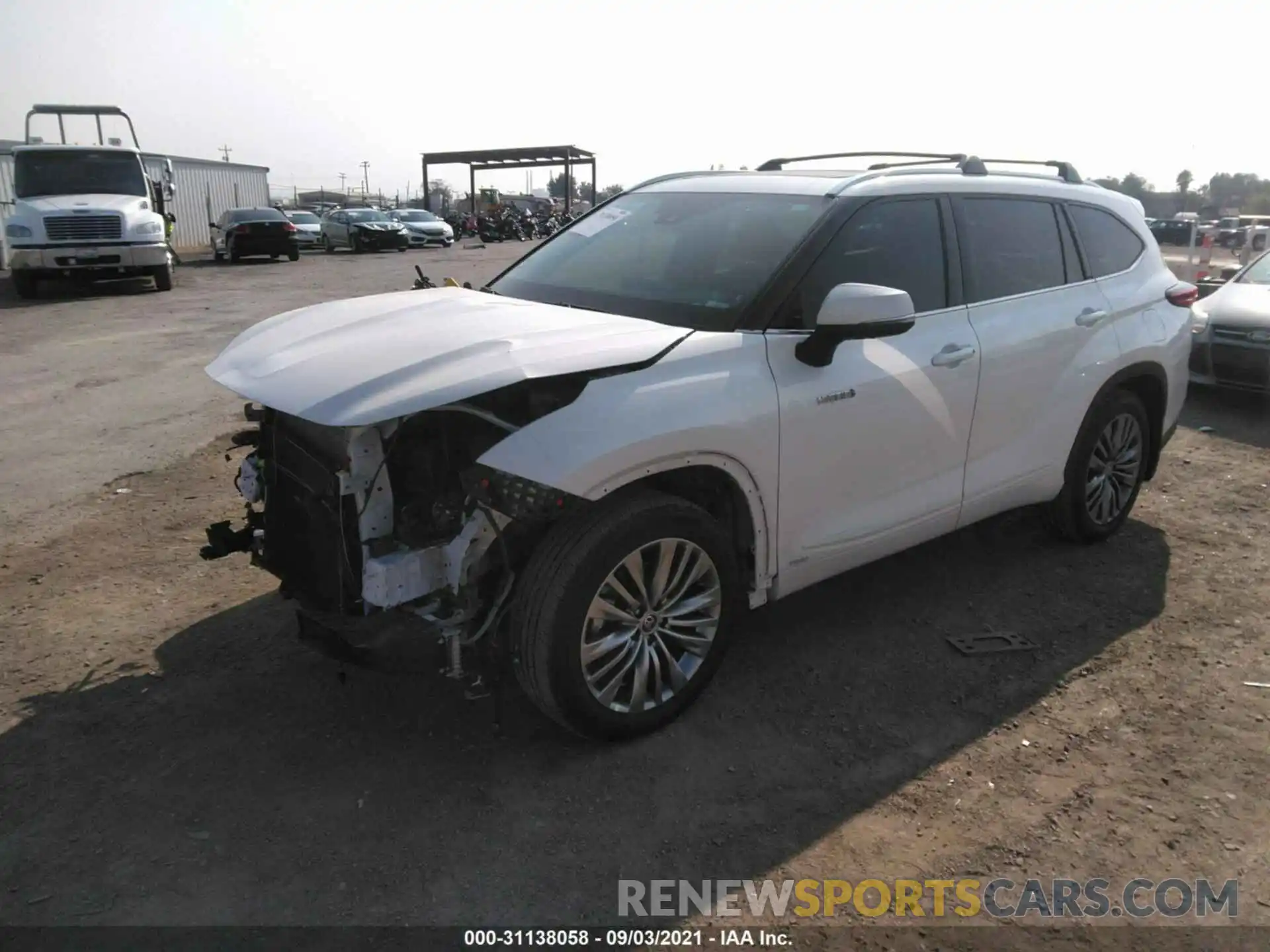 2 Photograph of a damaged car 5TDEBRCH3MS015231 TOYOTA HIGHLANDER 2021