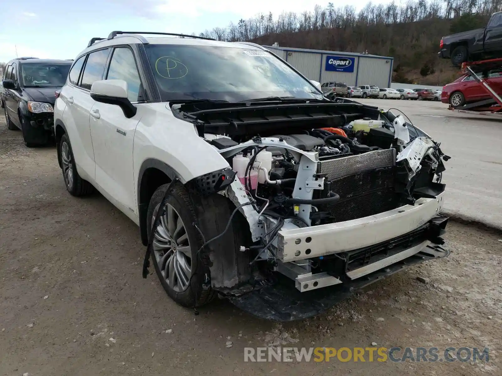 1 Photograph of a damaged car 5TDEBRCH3MS022874 TOYOTA HIGHLANDER 2021