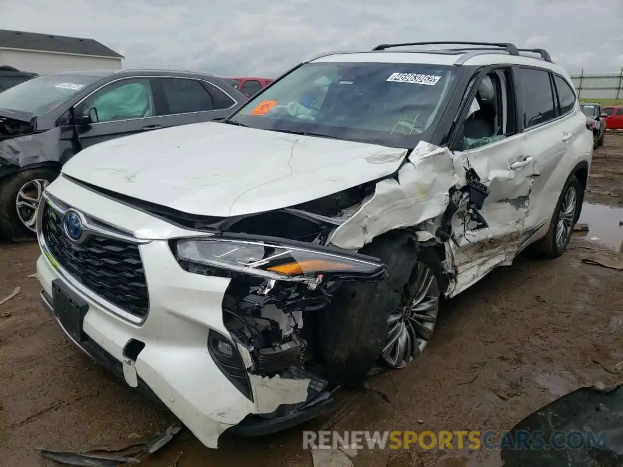 2 Photograph of a damaged car 5TDEBRCH3MS031798 TOYOTA HIGHLANDER 2021