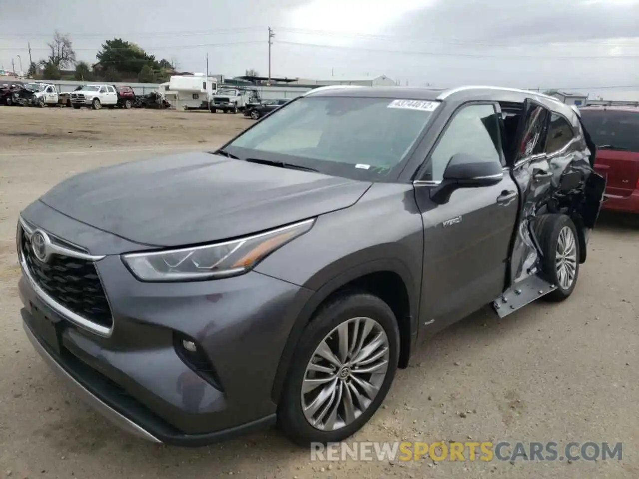 2 Photograph of a damaged car 5TDEBRCH3MS060301 TOYOTA HIGHLANDER 2021