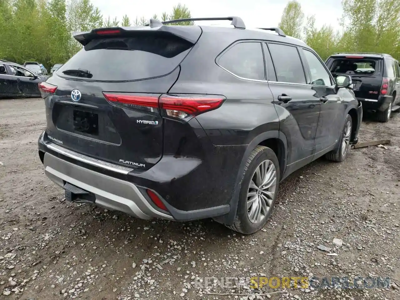 4 Фотография поврежденного автомобиля 5TDEBRCH3MS060444 TOYOTA HIGHLANDER 2021