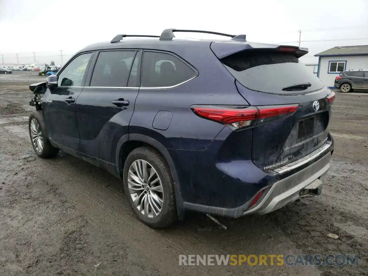 3 Photograph of a damaged car 5TDEBRCH3MS068480 TOYOTA HIGHLANDER 2021