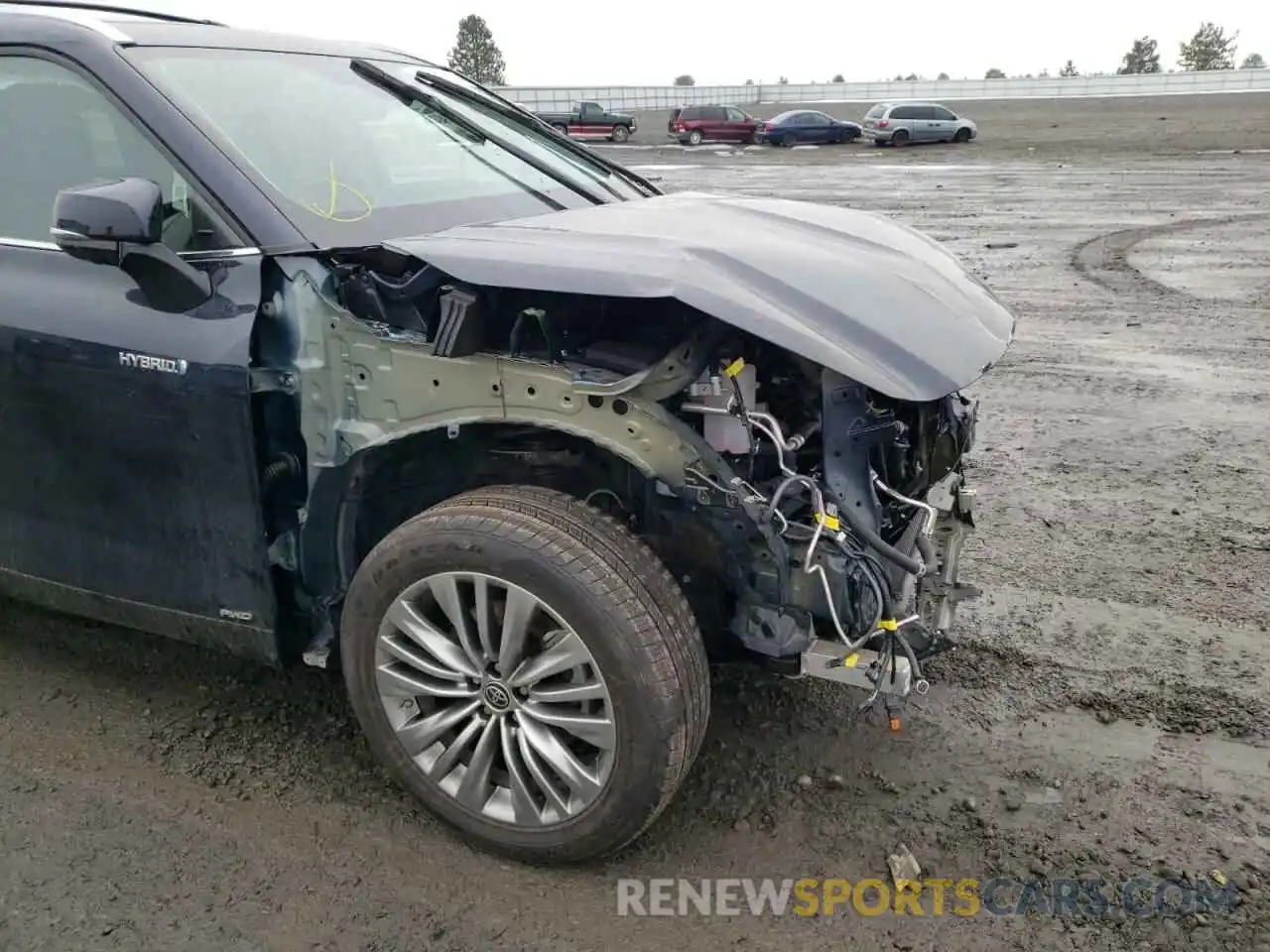 9 Photograph of a damaged car 5TDEBRCH3MS068480 TOYOTA HIGHLANDER 2021