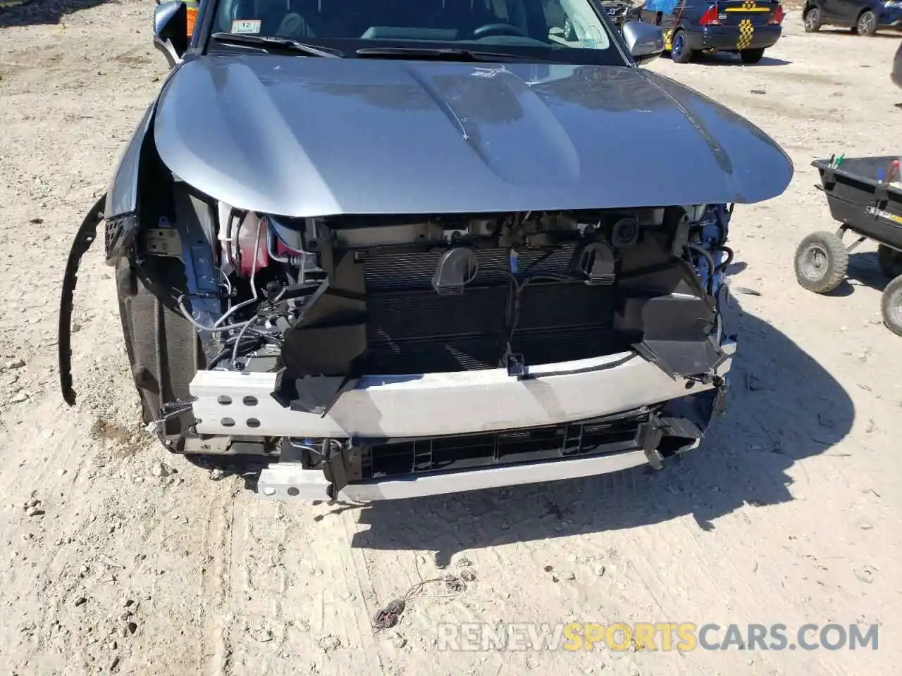 9 Photograph of a damaged car 5TDEBRCH4MS026173 TOYOTA HIGHLANDER 2021