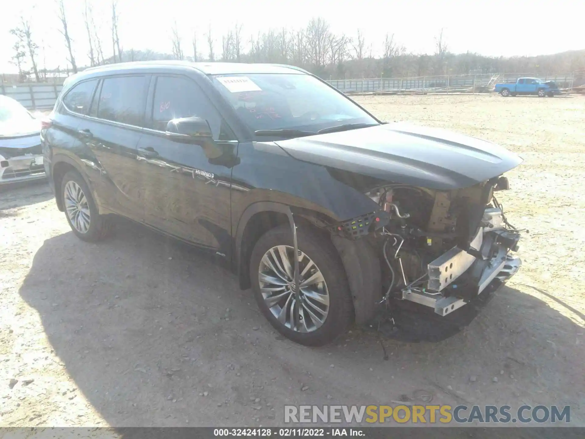 1 Photograph of a damaged car 5TDEBRCH4MS026285 TOYOTA HIGHLANDER 2021