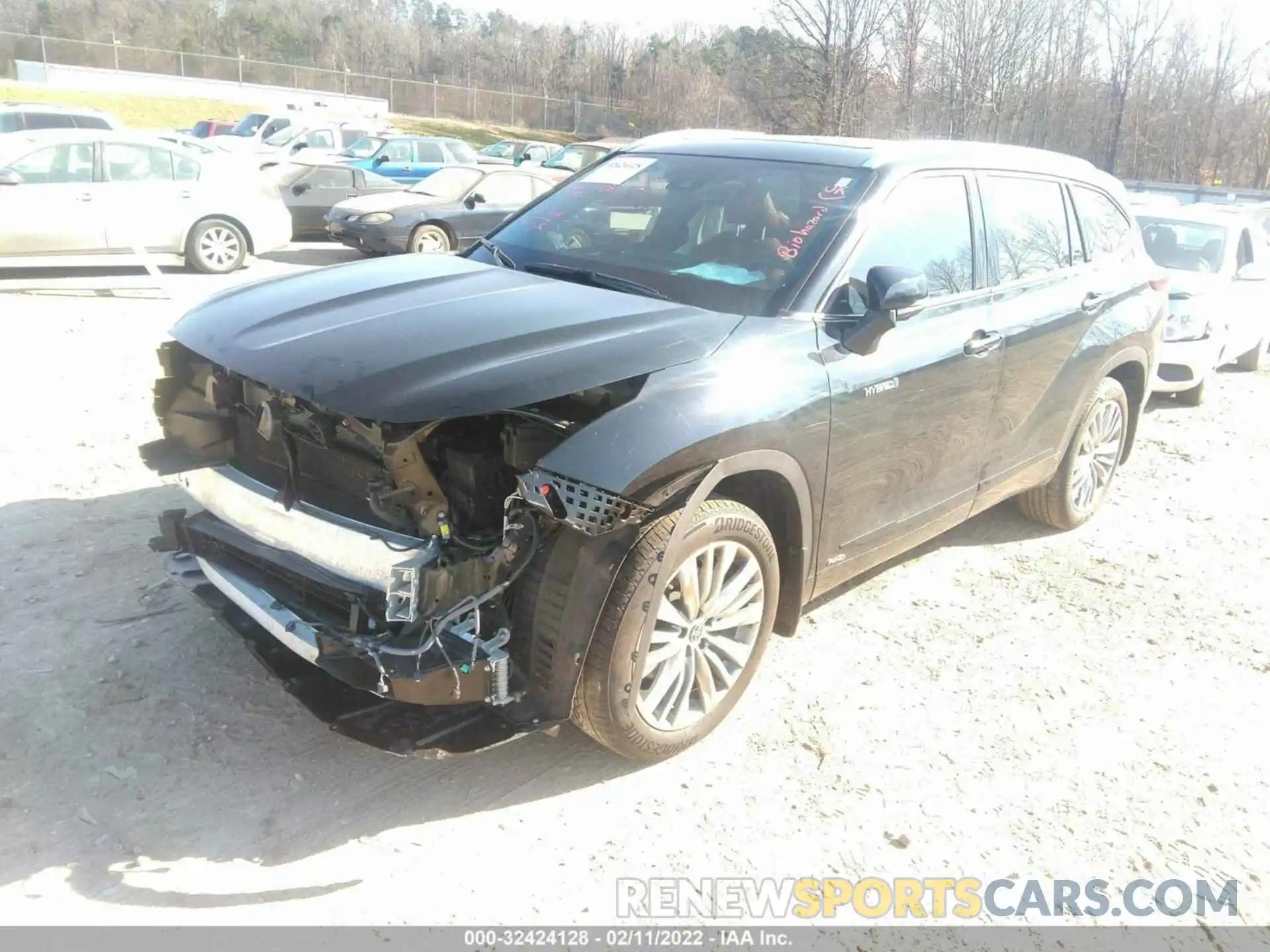 2 Photograph of a damaged car 5TDEBRCH4MS026285 TOYOTA HIGHLANDER 2021