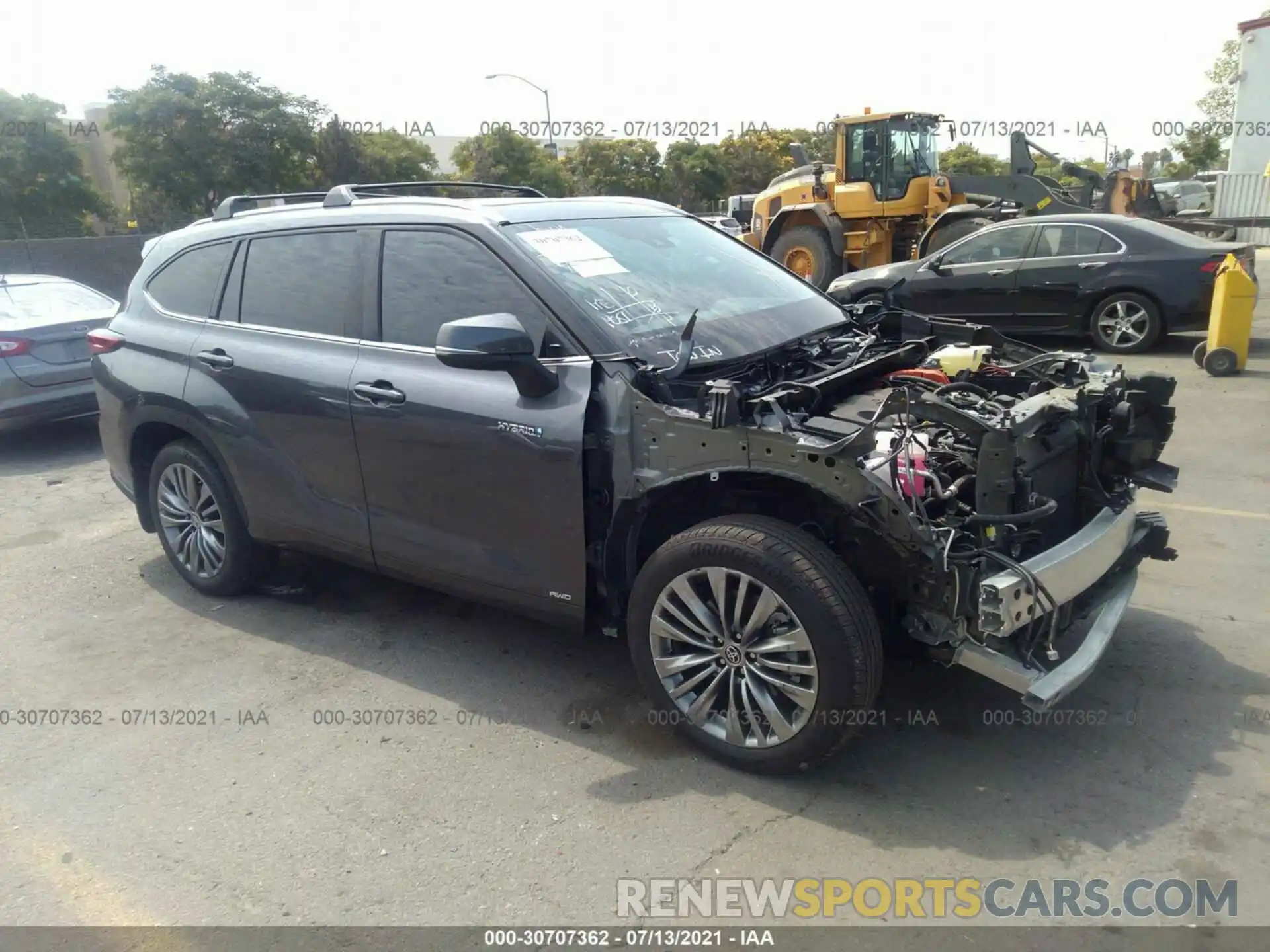 5 Photograph of a damaged car 5TDEBRCH4MS029896 TOYOTA HIGHLANDER 2021