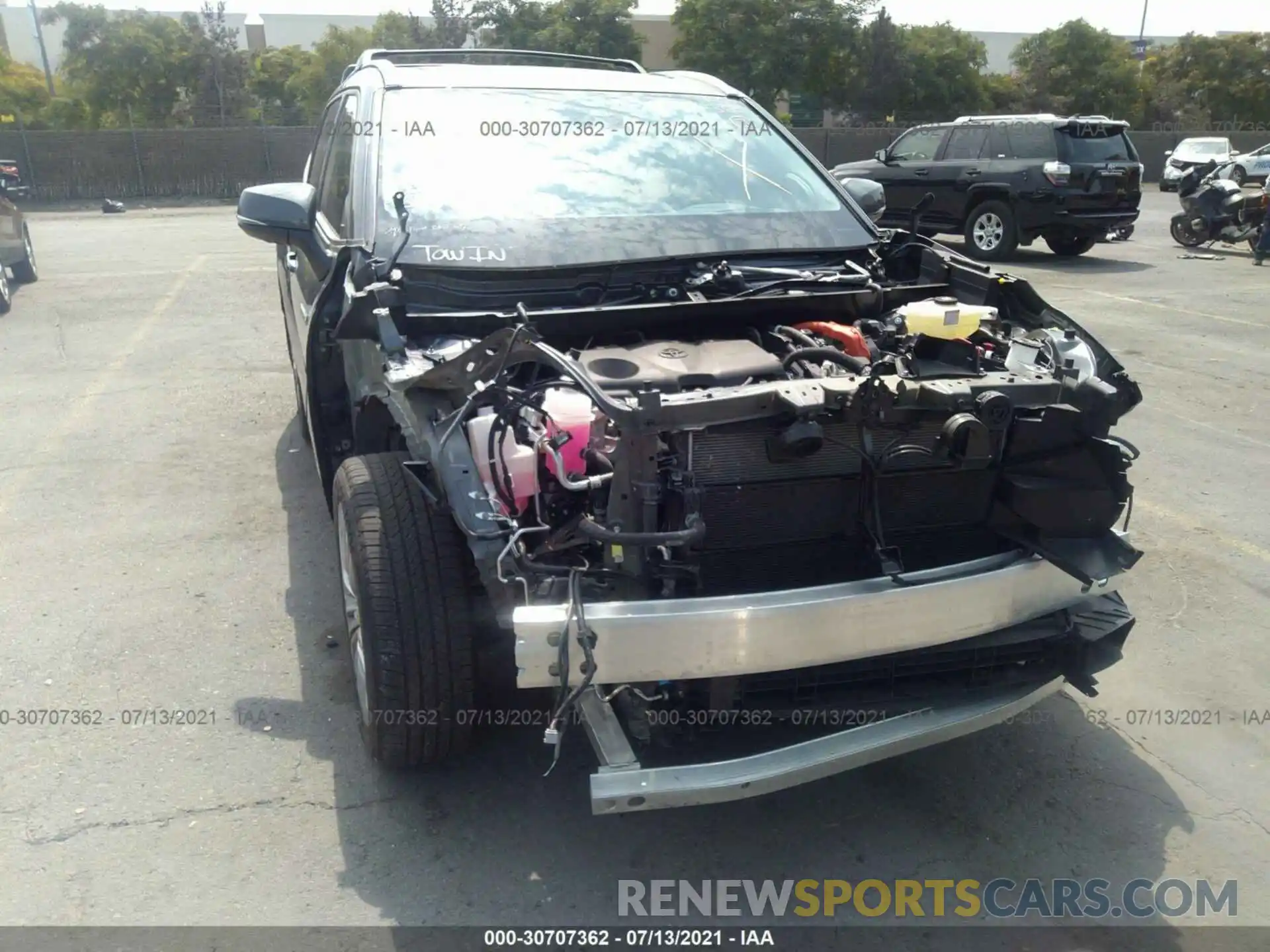 6 Photograph of a damaged car 5TDEBRCH4MS029896 TOYOTA HIGHLANDER 2021