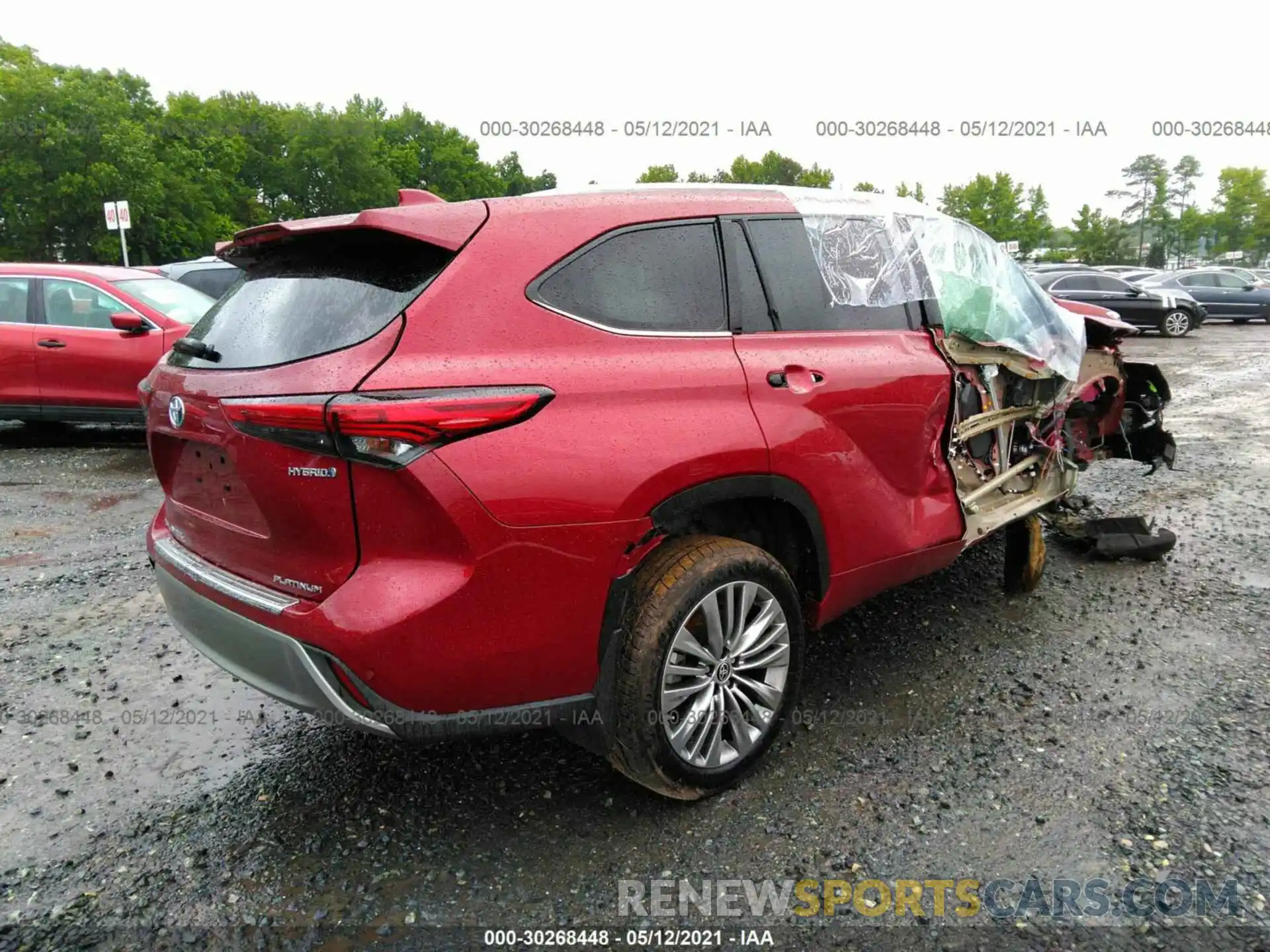 4 Photograph of a damaged car 5TDEBRCH4MS033253 TOYOTA HIGHLANDER 2021