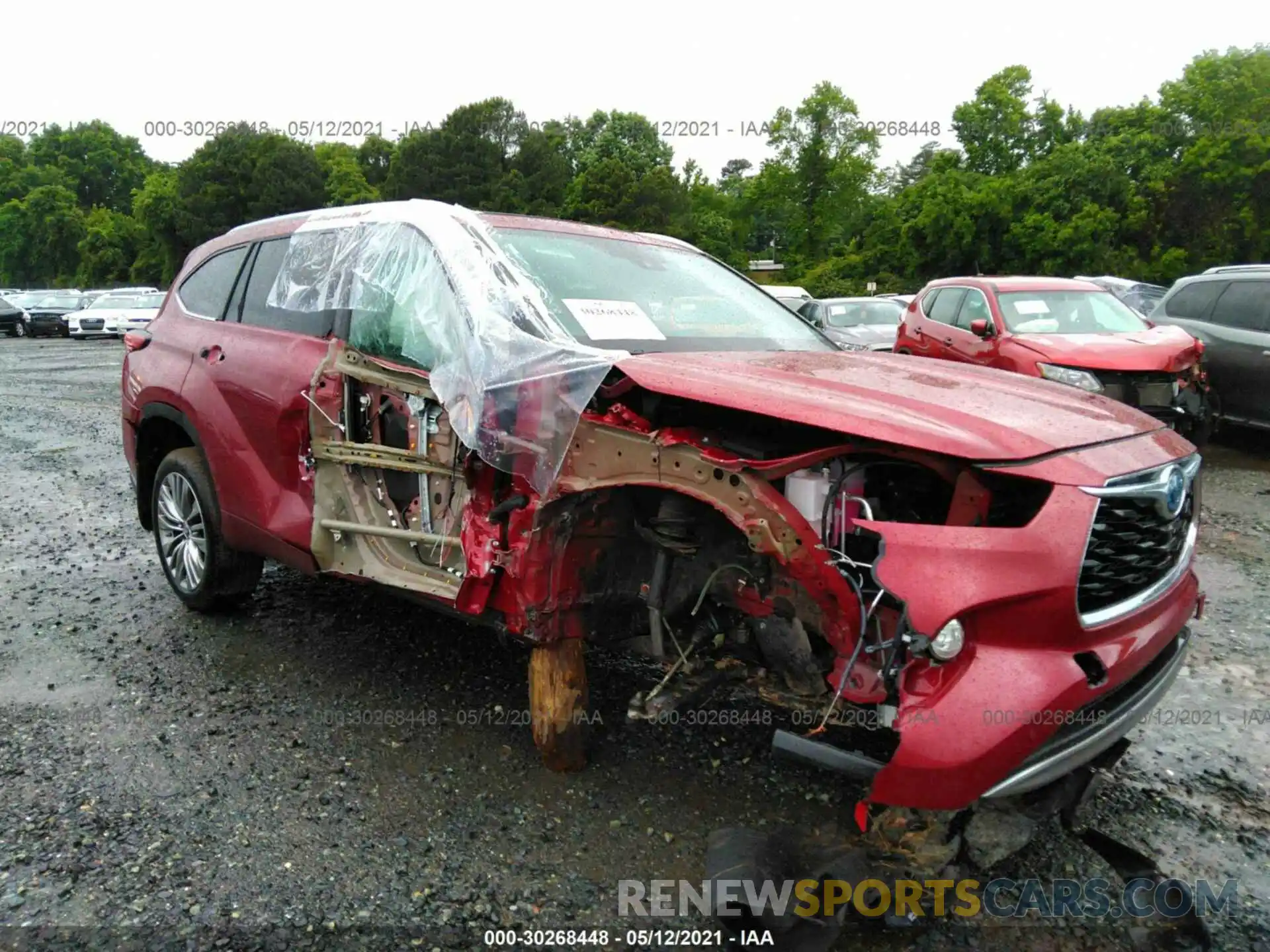 6 Photograph of a damaged car 5TDEBRCH4MS033253 TOYOTA HIGHLANDER 2021