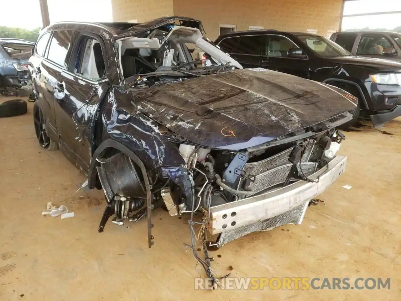 1 Photograph of a damaged car 5TDEBRCH4MS056970 TOYOTA HIGHLANDER 2021