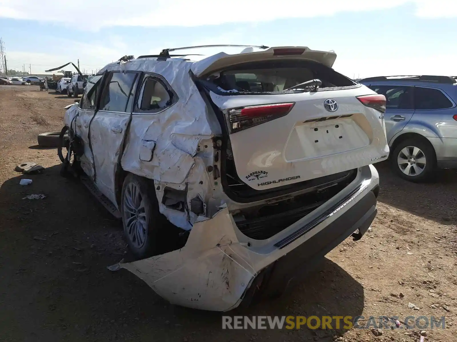 3 Photograph of a damaged car 5TDEBRCH5MS022262 TOYOTA HIGHLANDER 2021