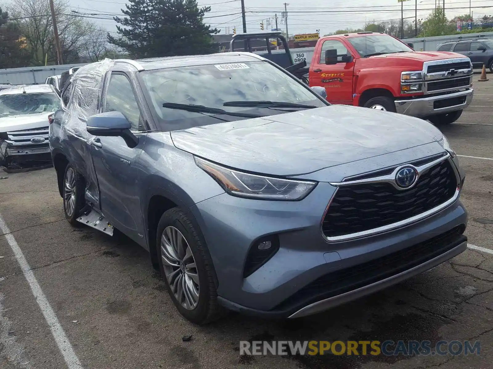 1 Photograph of a damaged car 5TDEBRCH5MS025937 TOYOTA HIGHLANDER 2021