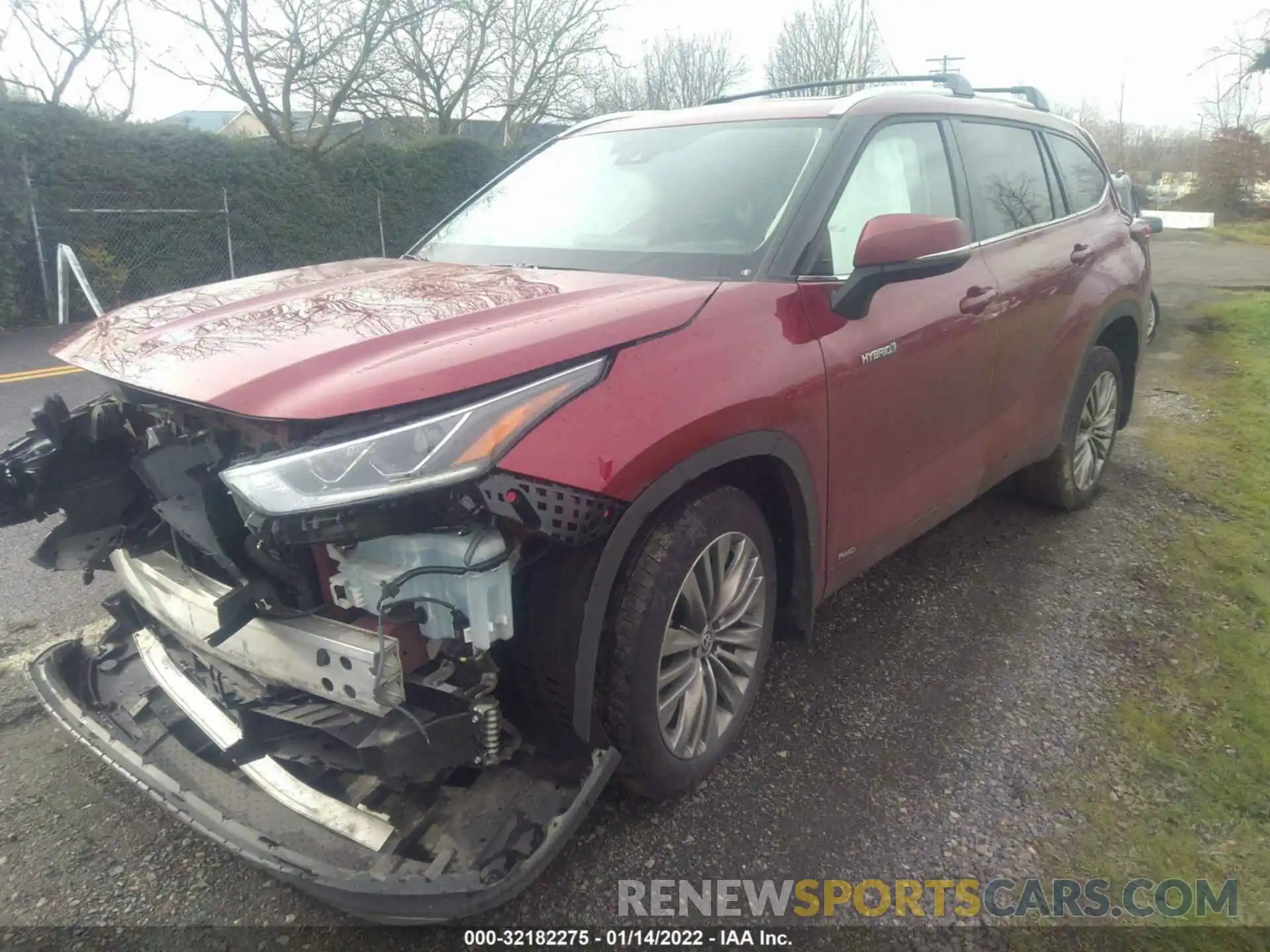 2 Photograph of a damaged car 5TDEBRCH5MS026313 TOYOTA HIGHLANDER 2021