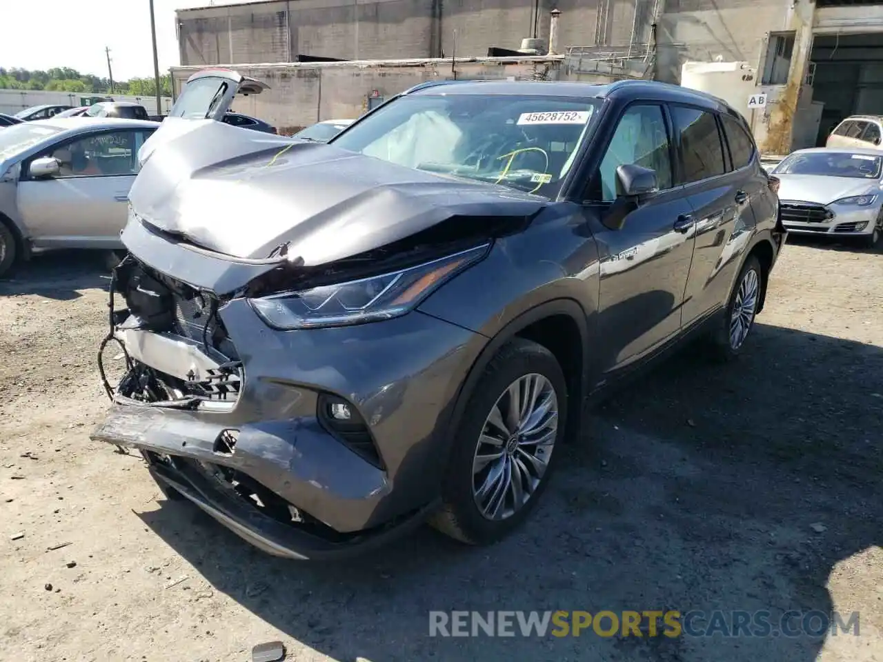 2 Photograph of a damaged car 5TDEBRCH5MS061790 TOYOTA HIGHLANDER 2021