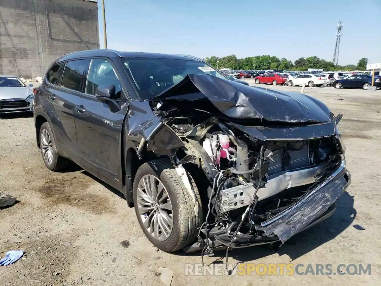 9 Photograph of a damaged car 5TDEBRCH5MS061790 TOYOTA HIGHLANDER 2021