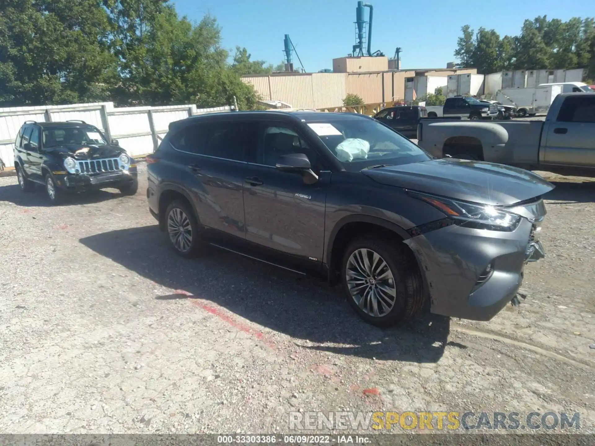 1 Photograph of a damaged car 5TDEBRCH5MS062132 TOYOTA HIGHLANDER 2021