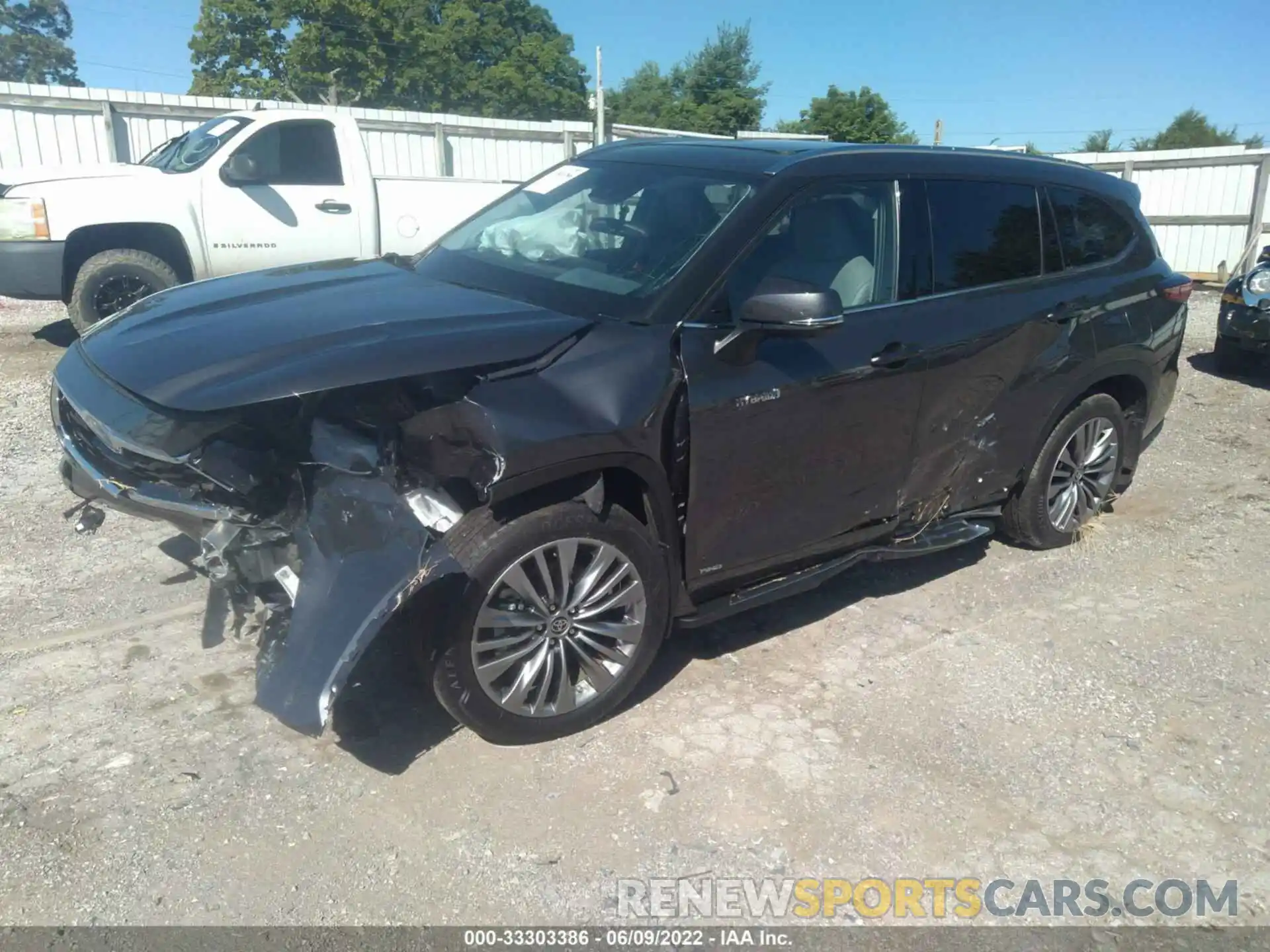 2 Photograph of a damaged car 5TDEBRCH5MS062132 TOYOTA HIGHLANDER 2021