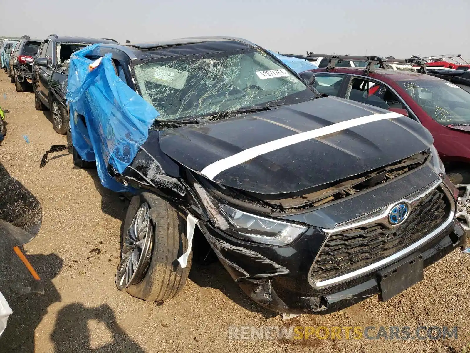 9 Photograph of a damaged car 5TDEBRCH6MS015031 TOYOTA HIGHLANDER 2021