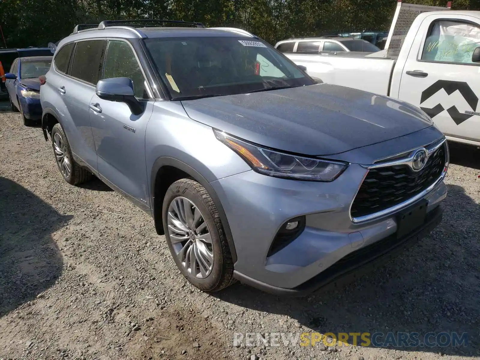 1 Photograph of a damaged car 5TDEBRCH6MS018897 TOYOTA HIGHLANDER 2021